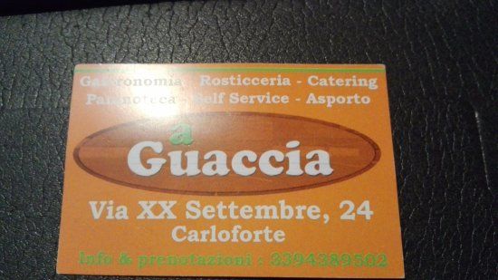 Gastronomia A Guaccia