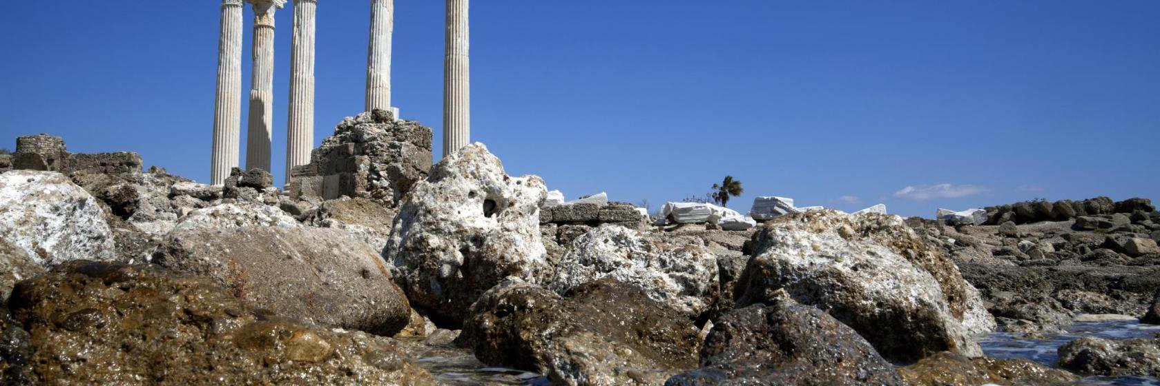 Antiche rovine di Side